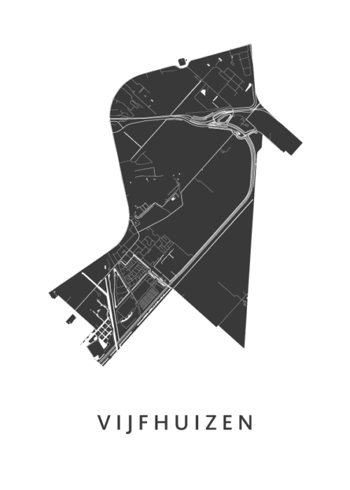 Vijfhuizen Kaart Poster