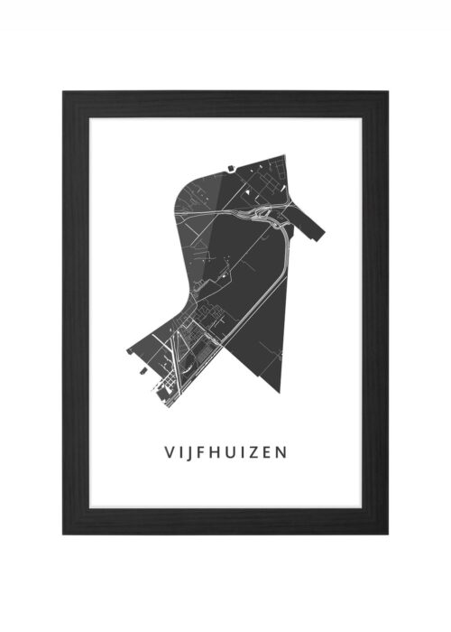 Vijfhuizen Ingelijst in Zwart lijst Kopen | Kunst in Kaart