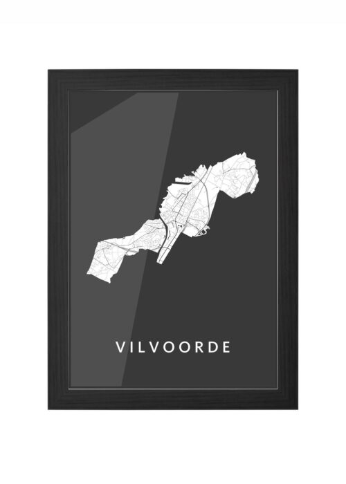 Vilvoorde Black Ingelijst in Zwart lijst Kopen | Kunst in Kaart