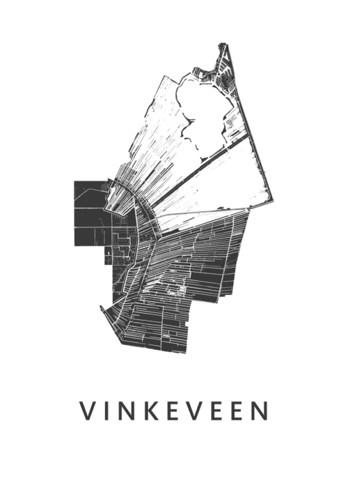 Vinkeveen Stadskaart - White