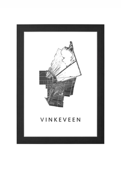 Vinkeveen White Ingelijst in Zwart lijst Kopen | Kunst in Kaart