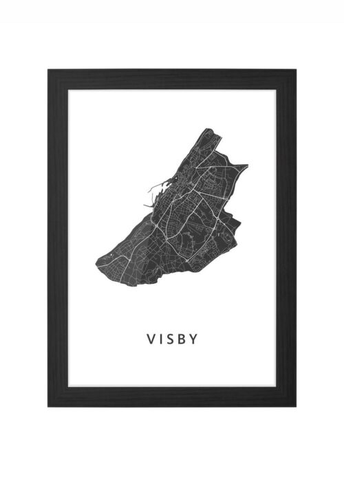 Visby Ingelijst in Zwart lijst Kopen | Kunst in Kaart