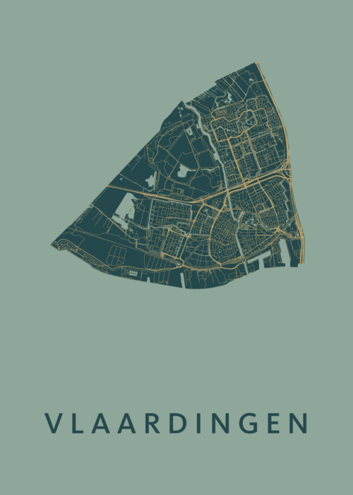 Vlaardingen Stadskaart - Amazon poster