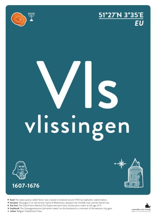 Vlissingen — Typografie Poster