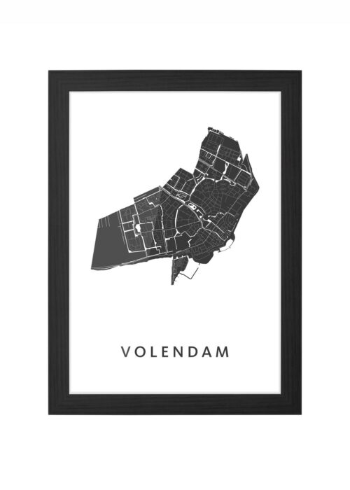 Volendam Ingelijst in Zwart lijst Kopen | Kunst in Kaart