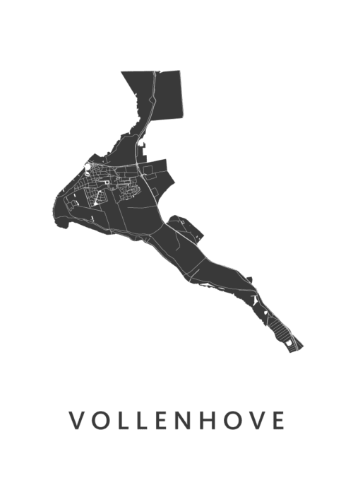 Vollenhove Kaart Poster