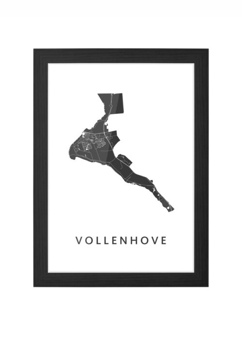 Vollenhove Ingelijst in Zwart lijst Kopen | Kunst in Kaart