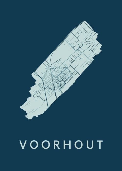Voorhout Feldgrau Stadskaart Poster Kopen