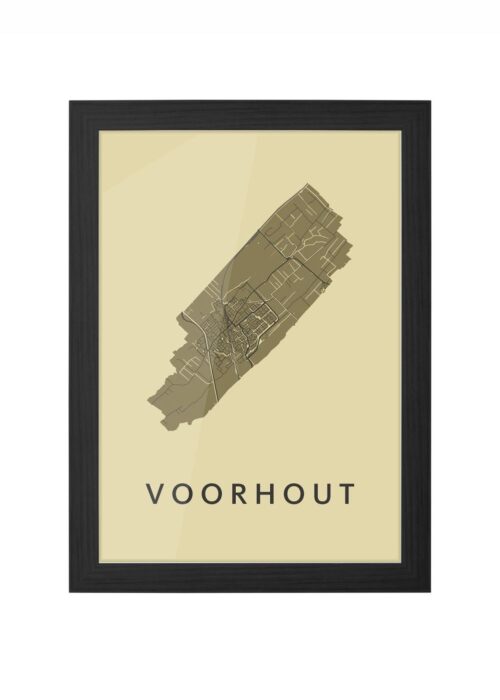 Voorhout GoldenRod Ingelijst in Zwart lijst Kopen | Kunst in Kaart