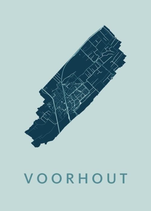 Voorhout Mint Stadskaart Poster Kopen