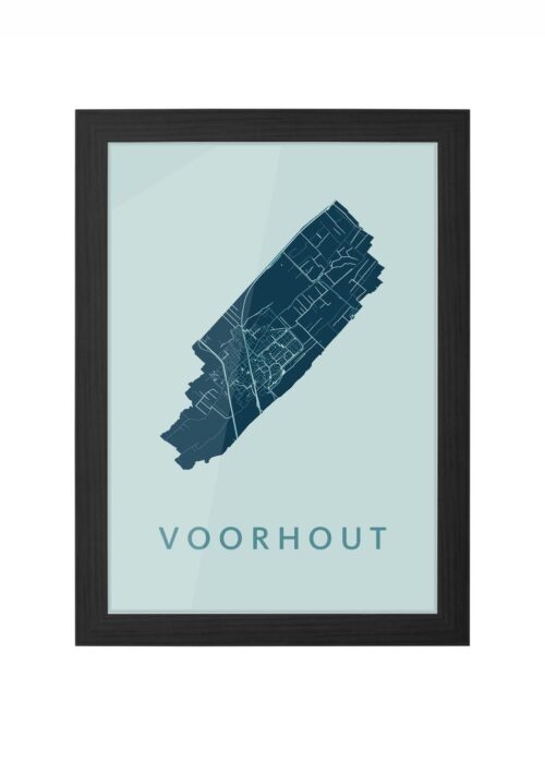 Voorhout Mint Ingelijst in Zwart lijst Kopen | Kunst in Kaart