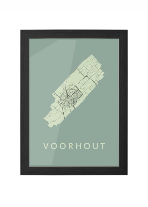 Voorhout Olive Ingelijst in Zwart lijst Kopen | Kunst in Kaart
