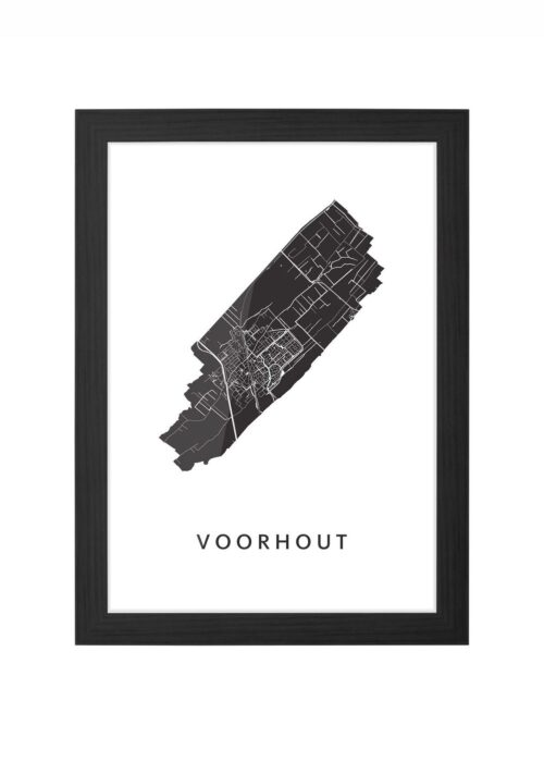 Voorhout White Ingelijst in Zwart lijst Kopen | Kunst in Kaart
