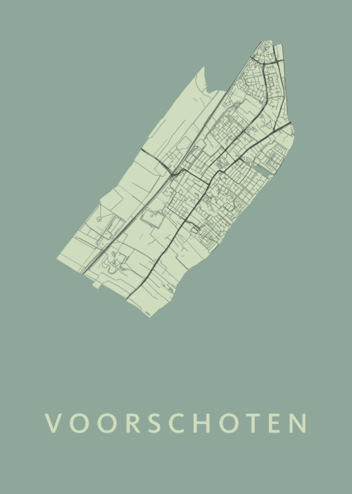 Voorschoten Stadskaart - Olive