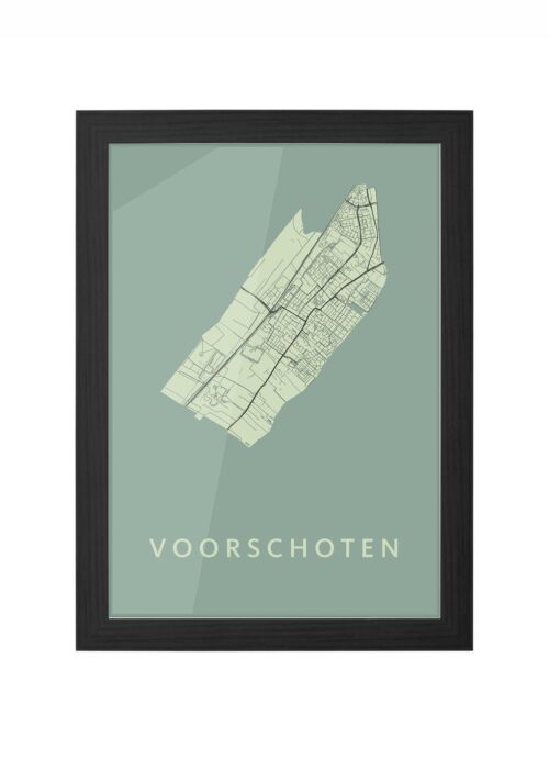 Voorschoten Olive Ingelijst in Zwart lijst Kopen | Kunst in Kaart