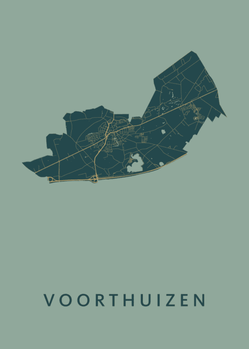 Voorthuizen Amazon Stadskaart Poster Kopen