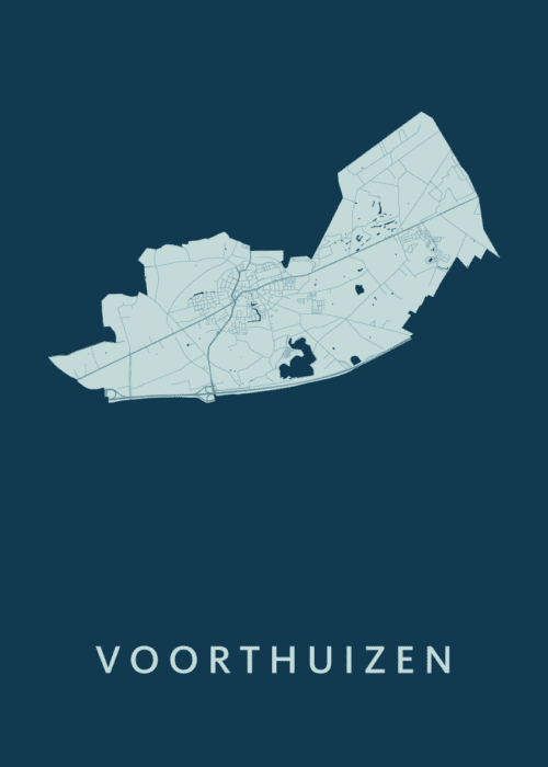 Voorthuizen Feldgrau Stadskaart Poster Kopen