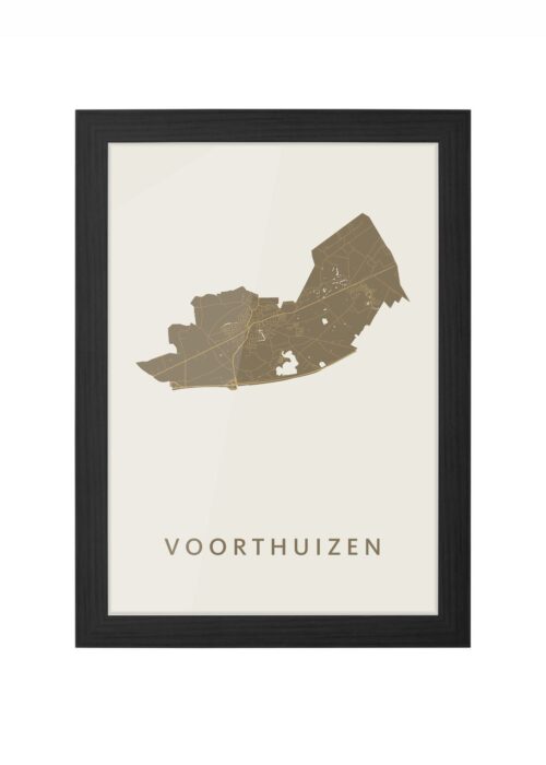 Voorthuizen Gold Ingelijst in Zwart lijst Kopen | Kunst in Kaart