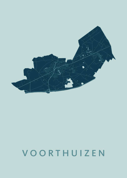 Voorthuizen Mint Stadskaart Poster Kopen
