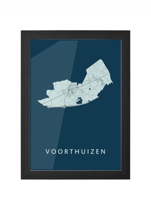 Voorthuizen Navy Ingelijst in Zwart lijst Kopen | Kunst in Kaart