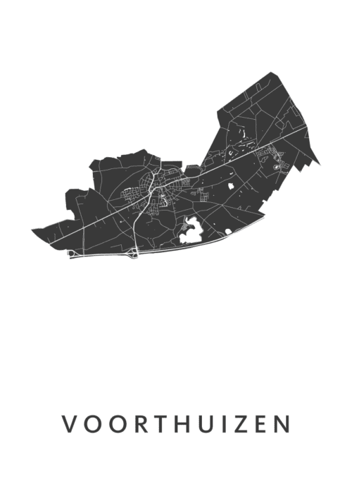 Voorthuizen Stadskaart - White