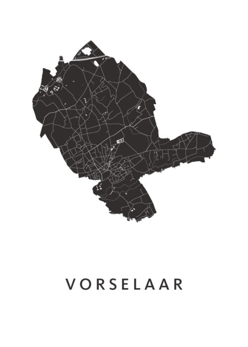 Vorselaar Stadskaart Poster