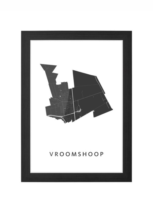 Vroomshoop Ingelijst in Zwart lijst Kopen | Kunst in Kaart