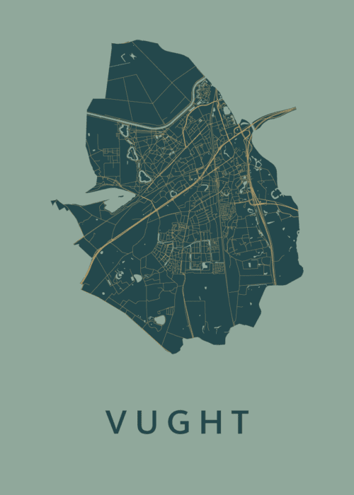 Vught Stadskaart poster Amazon