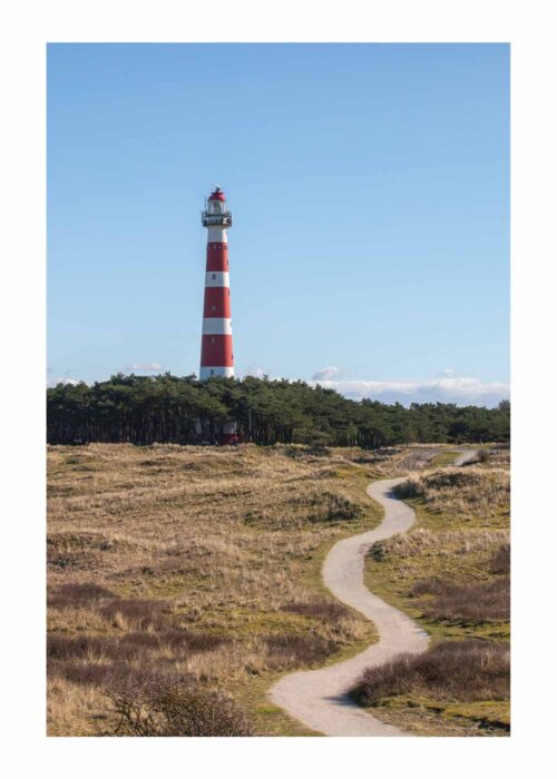 Vuurtoren gezien vanaf het Tromppad - Ameland