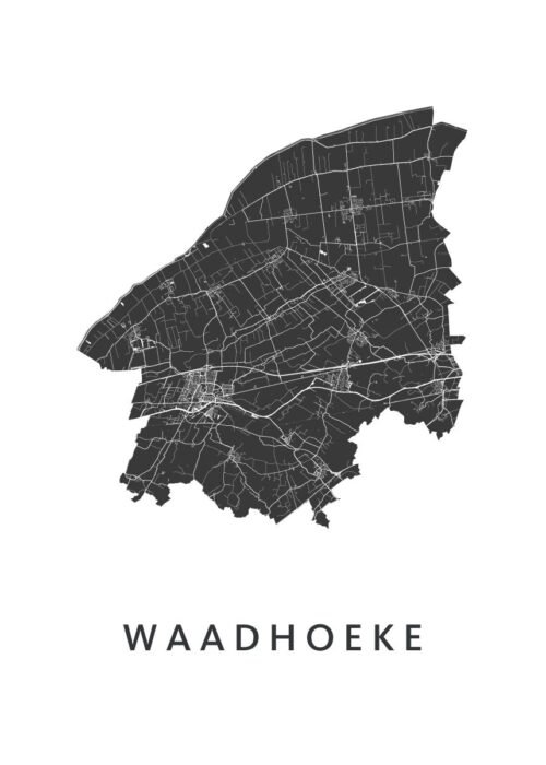 Waadhoeke Kaart Poster
