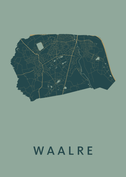 Waalre Amazon Stadskaart Poster Kopen