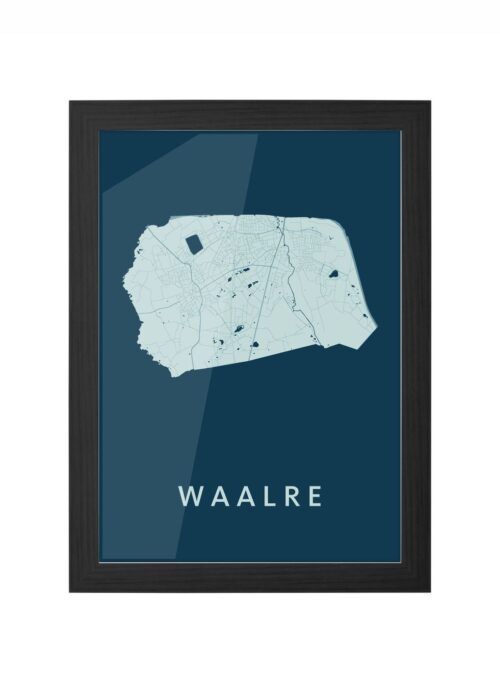 Waalre Feldgrau Ingelijst in Zwart lijst Kopen | Kunst in Kaart