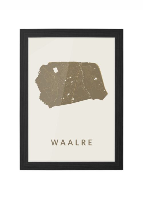 Waalre Gold Ingelijst in Zwart lijst Kopen | Kunst in Kaart