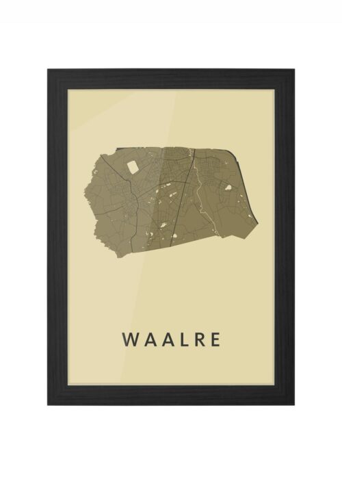 Waalre GoldenRod Ingelijst in Zwart lijst Kopen | Kunst in Kaart