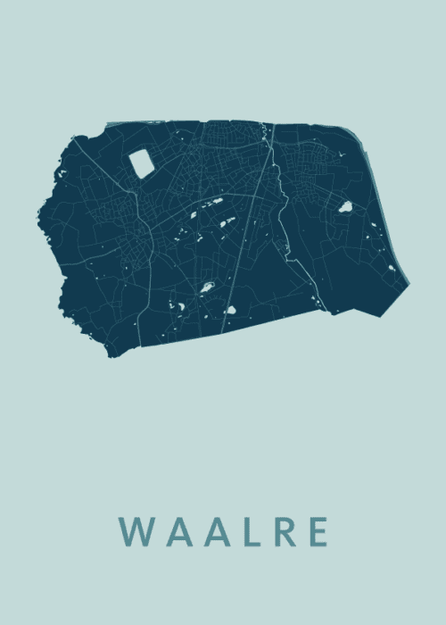 Waalre Mint Stadskaart Poster Kopen