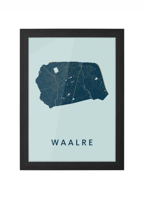 Waalre Prussian Ingelijst in Zwart lijst Kopen | Kunst in Kaart