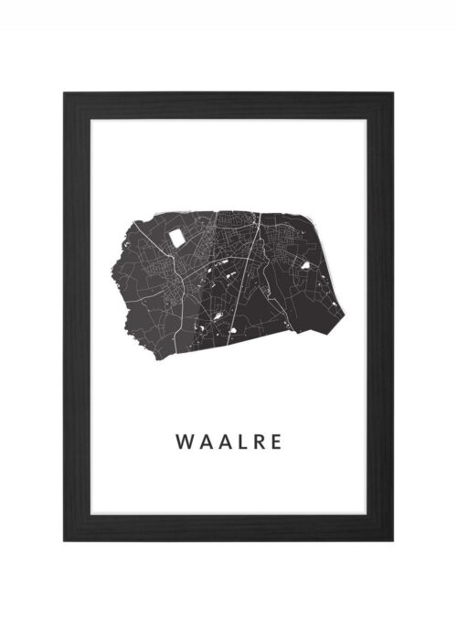 Waalre White Ingelijst in Zwart lijst Kopen | Kunst in Kaart