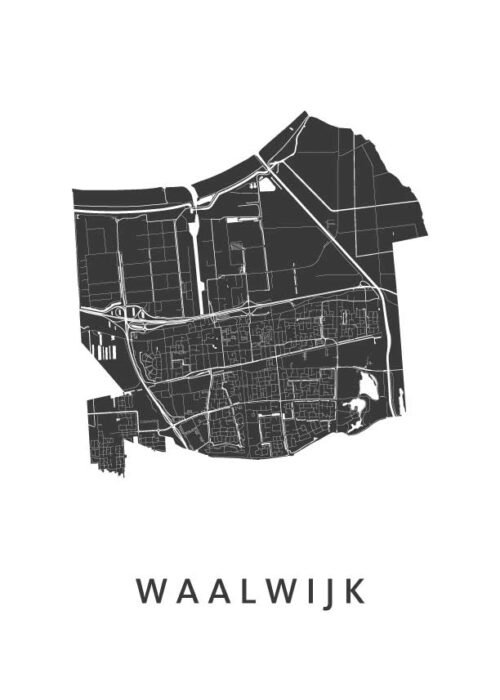 Waalwijk Stadskaart Poster Kopen