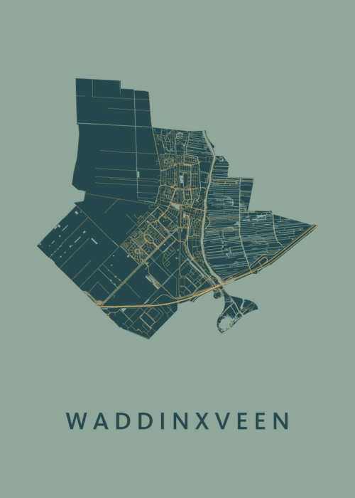 Waddinxveen Stadskaart - Amazon poster