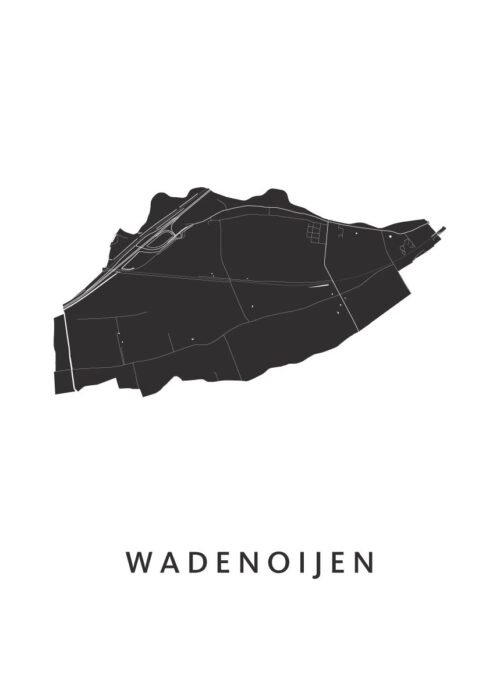 Wadenoijen Kaart Poster