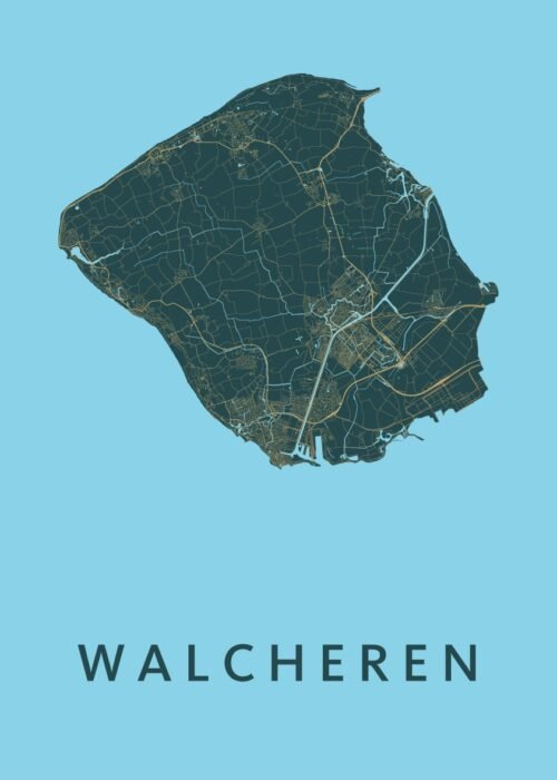 Walcheren Stadskaart poster
