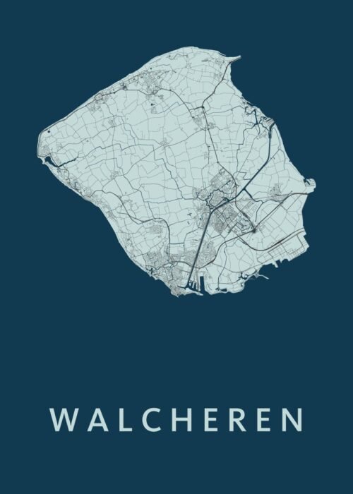 Walcheren Stadskaart poster