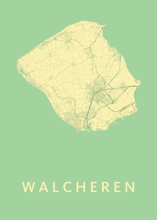 Walcheren Stadskaart poster