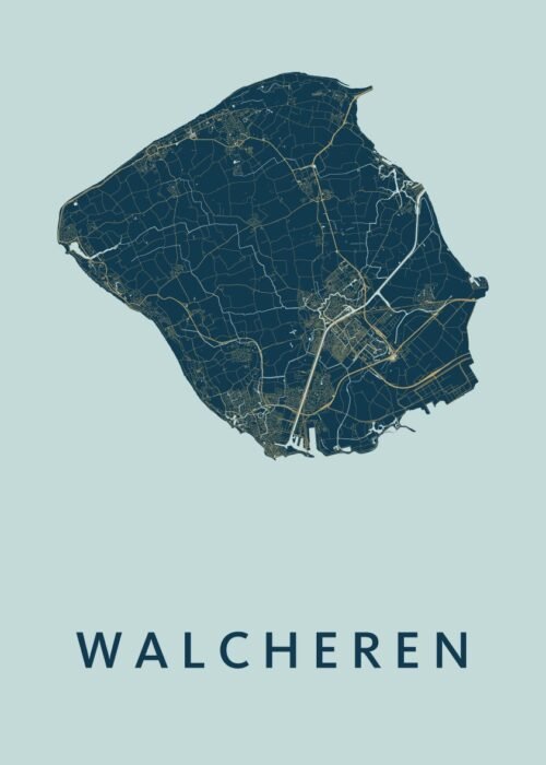 Walcheren Stadskaart poster