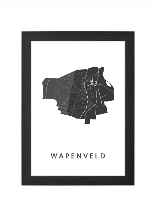 Wapenveld Ingelijst in Zwart lijst Kopen | Kunst in Kaart