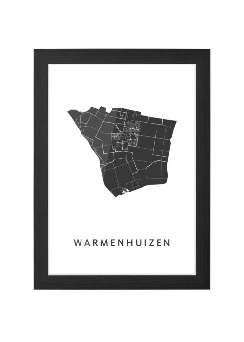 Warmenhuizen Ingelijst in Zwart lijst Kopen | Kunst in Kaart