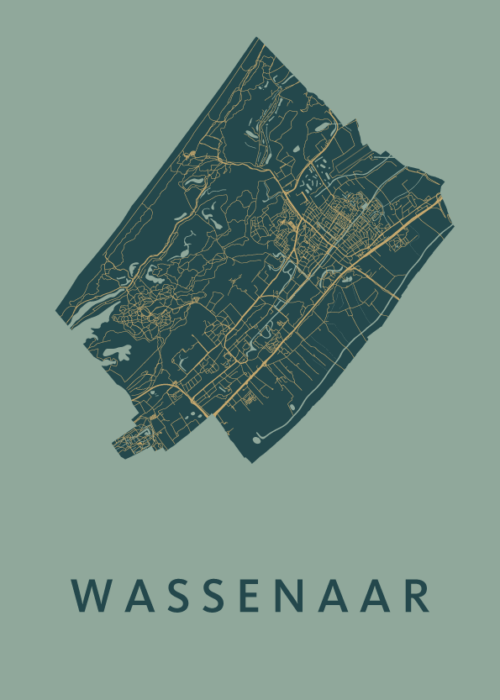 Wassenaar Amazon Stadskaart Poster Kopen