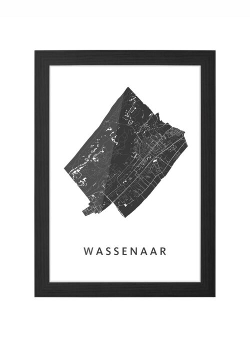 Wassenaar White Ingelijst in Zwart lijst Kopen | Kunst in Kaart