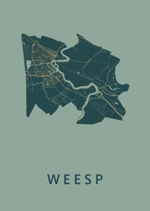 Weesp Amazon Stadskaart Poster Kopen