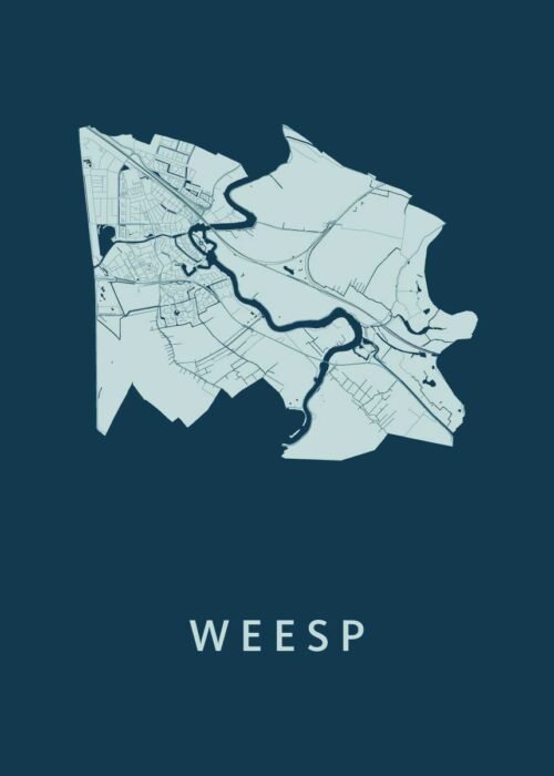 Weesp Feldgrau Stadskaart Poster Kopen